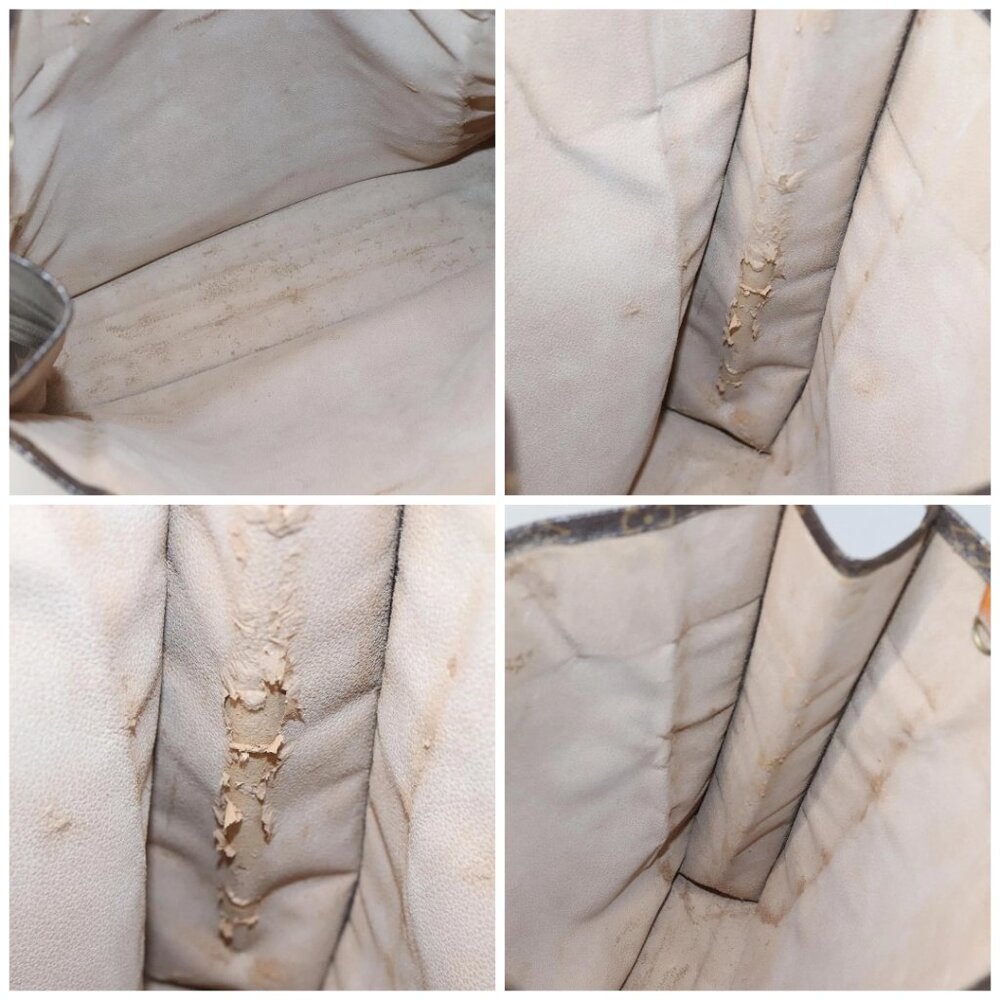 LOUIS VUITTON Monogram Sac Plat Hand Bag M51140 LV Auth 136014 - Picture 14 of 15